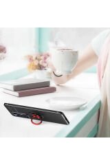 Mi 12 Pro Kılıf BSAY Ravel Silikon Kapak - Siyah-Kırmızı Siyah