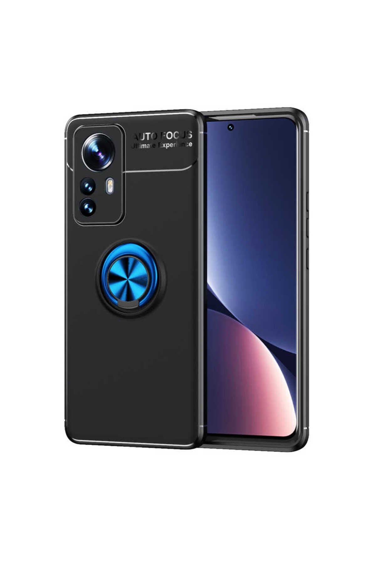 Mi 12 Pro Kılıf BSAY Ravel Silikon Kapak - Siyah-Kırmızı Siyah-Mavi