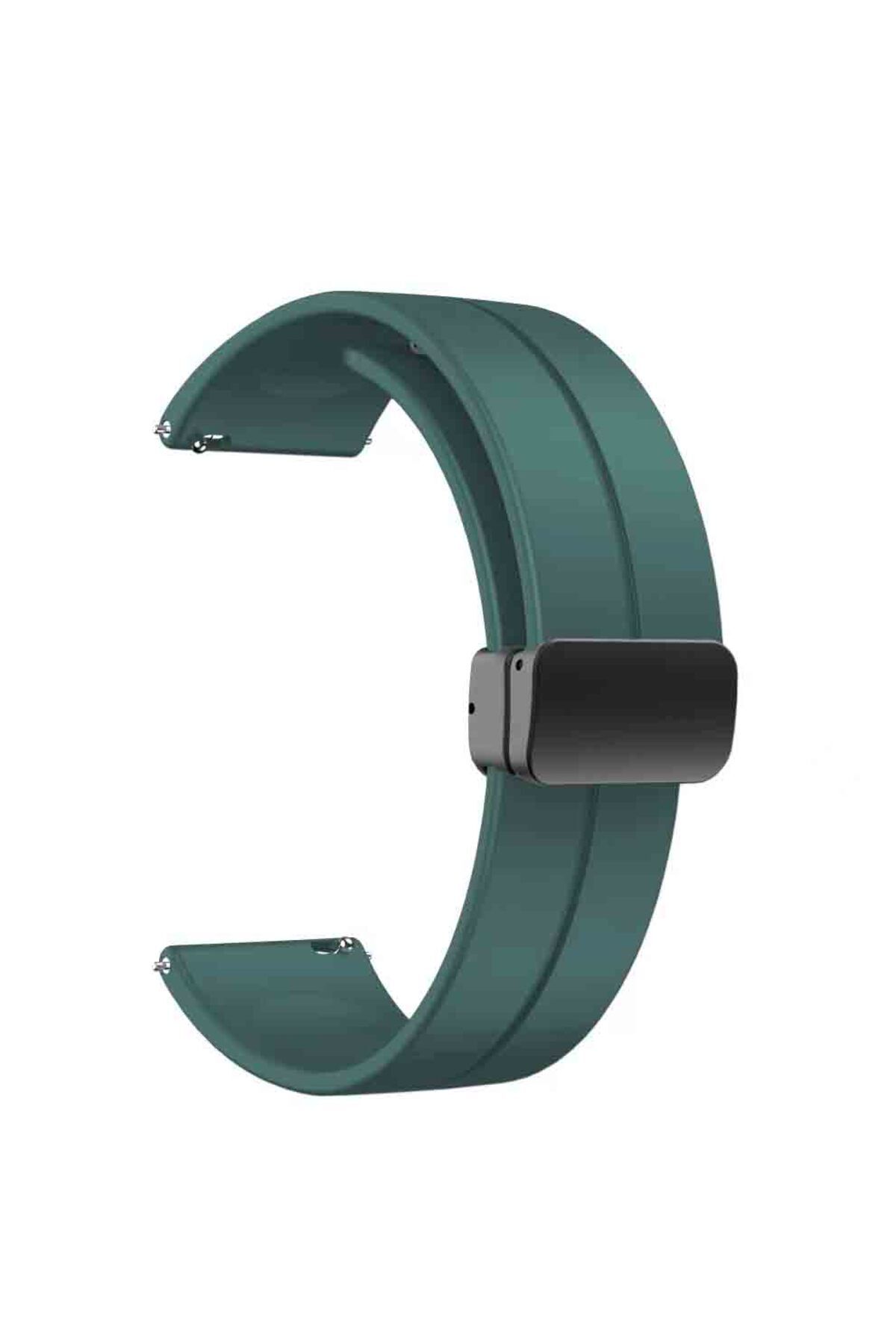 Huawei GT2 42mm KRD-84 20mm Uyumlu PAT Kordon Mavi Mavi