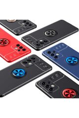 Galaxy A53 5G Kılıf BSAY Ravel Silikon Kapak - Mavi Siyah-Mavi