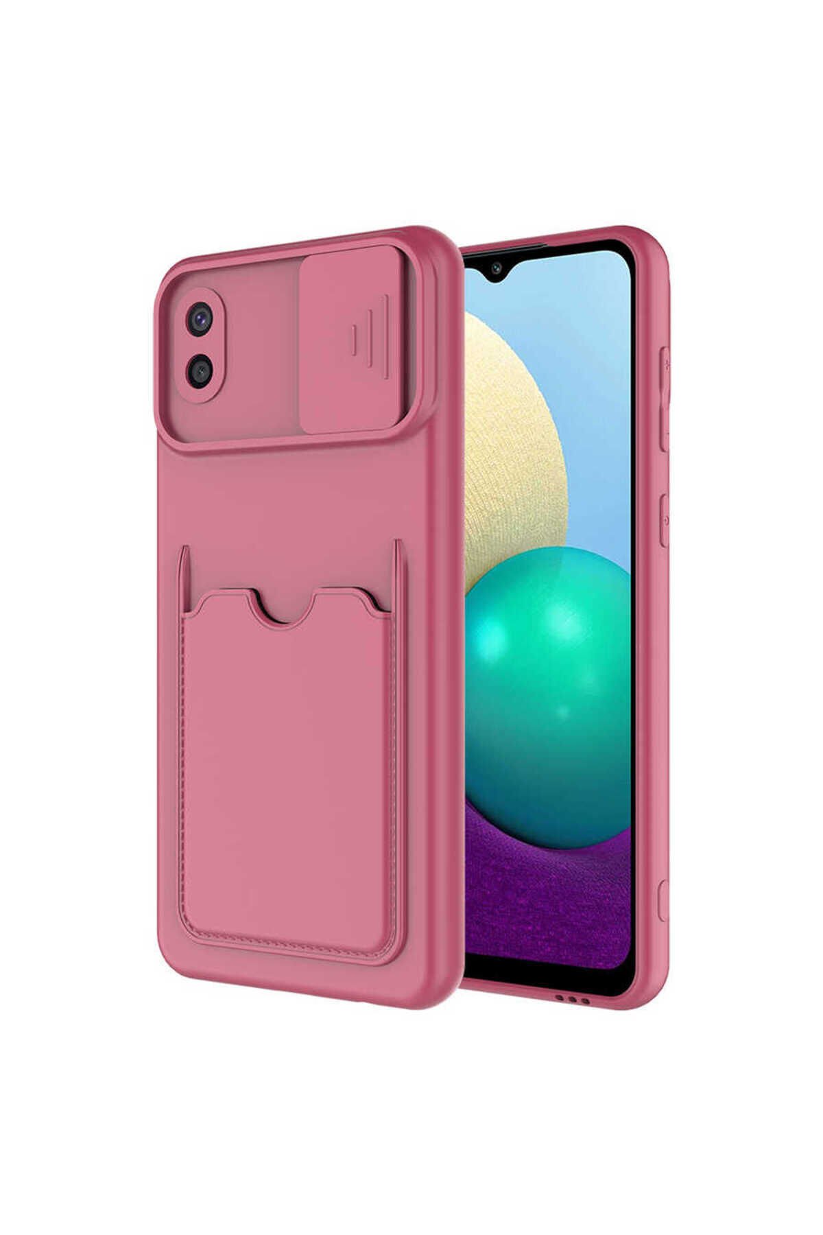 Galaxy A02 Kılıf SBT Kartix Kapak - Koyu Yeşil Koyu Mor