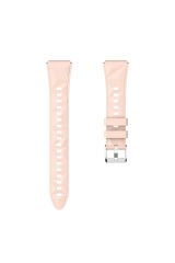 Huawei Watch GT5 Pro 42mm Uyumlu BSAY KRD-129 Silikon Kordon Strap Kayış-Siyah Kırmızı