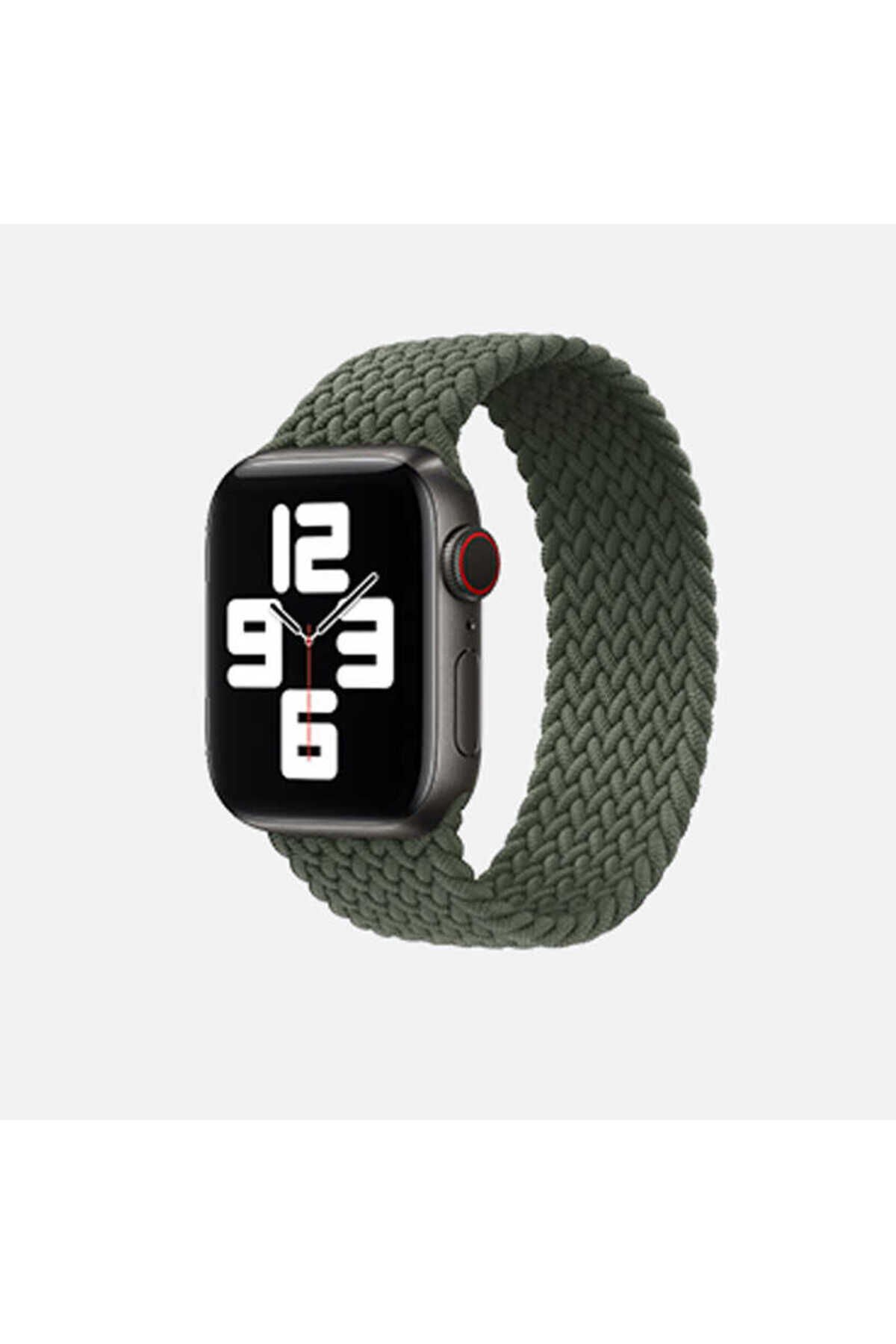 Watch Ultra 49mm Kordon Uyumlu KRD-32 Large Strap Kayış BSAY- Mavi Yeşil