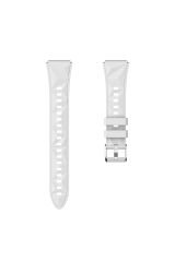 Huawei Watch GT5 Pro 42mm Uyumlu BSAY KRD-129 Silikon Kordon Strap Kayış-Siyah Pembe