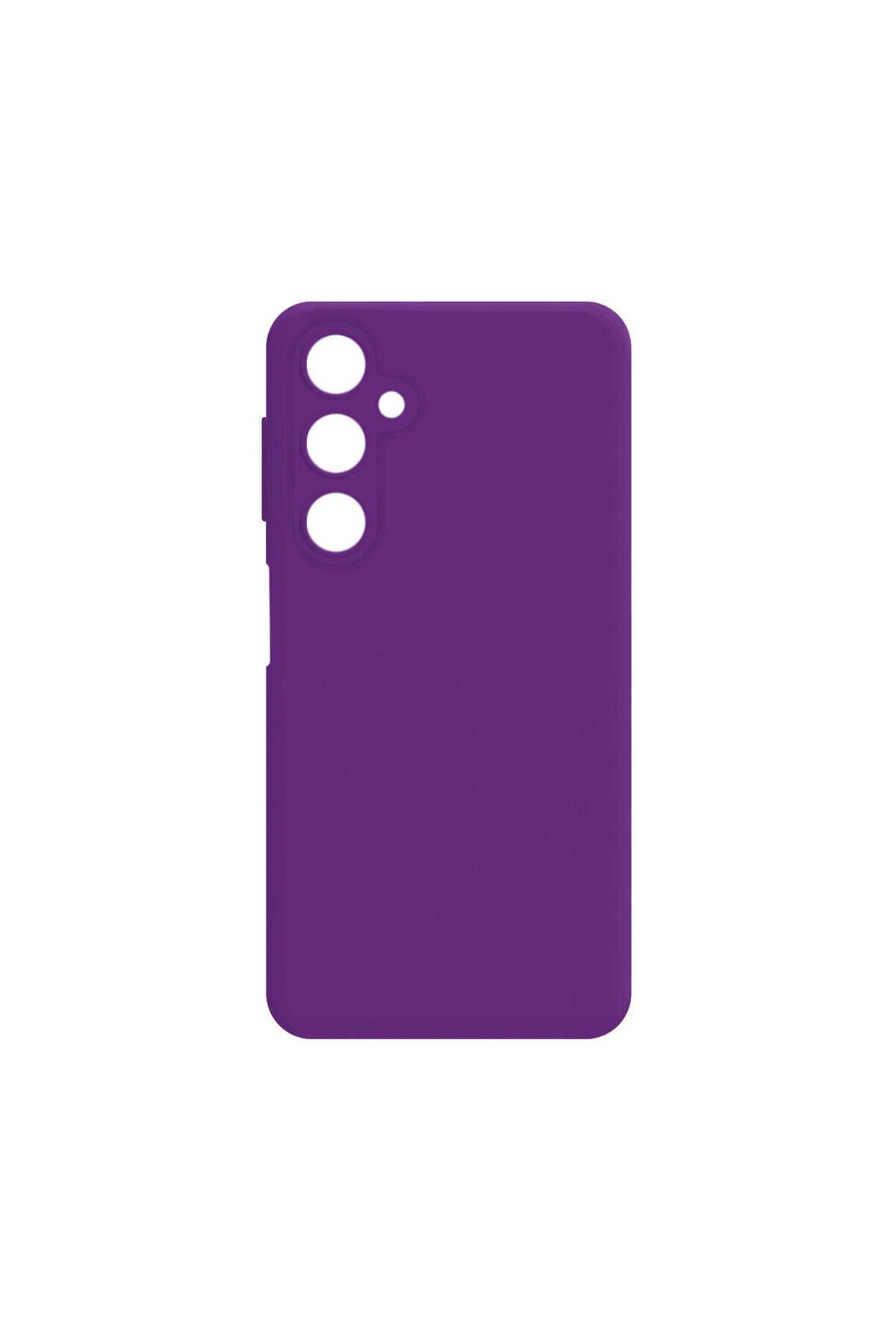 Galaxy M34 5G Kılıf BSAY Biye Silikon - Siyah Mor