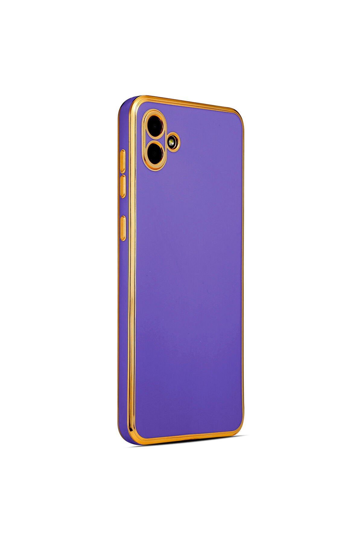 Galaxy A04 Kılıf BSAY Bark Kapak - Rose Gold Derin Mor