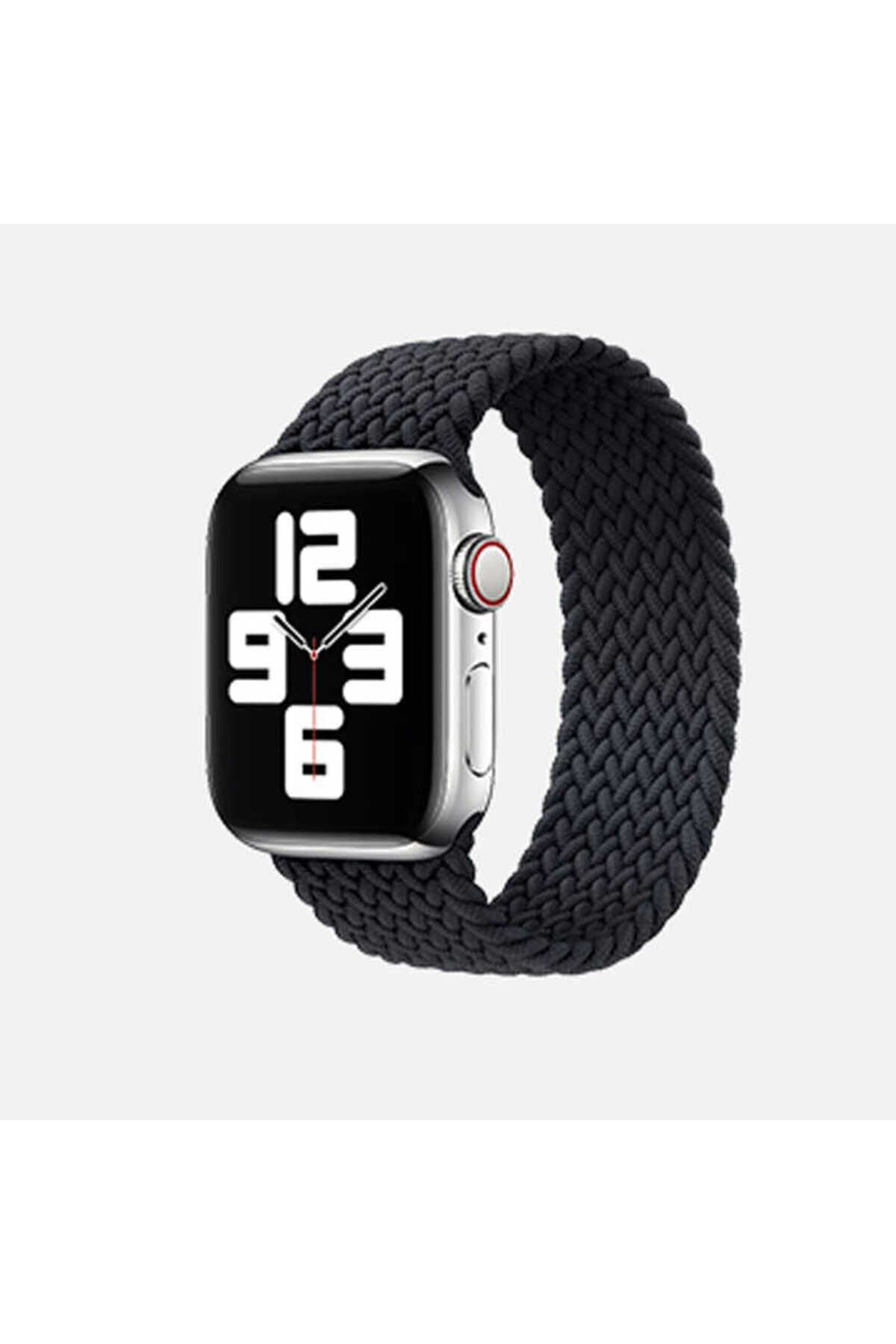 Watch Ultra 49mm Kordon Uyumlu KRD-32 Large Strap Kayış BSAY- Mavi Siyah