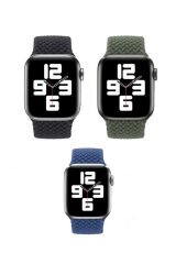 Watch Ultra 49mm Kordon Uyumlu KRD-32 Large Strap Kayış BSAY- Mavi Sarı