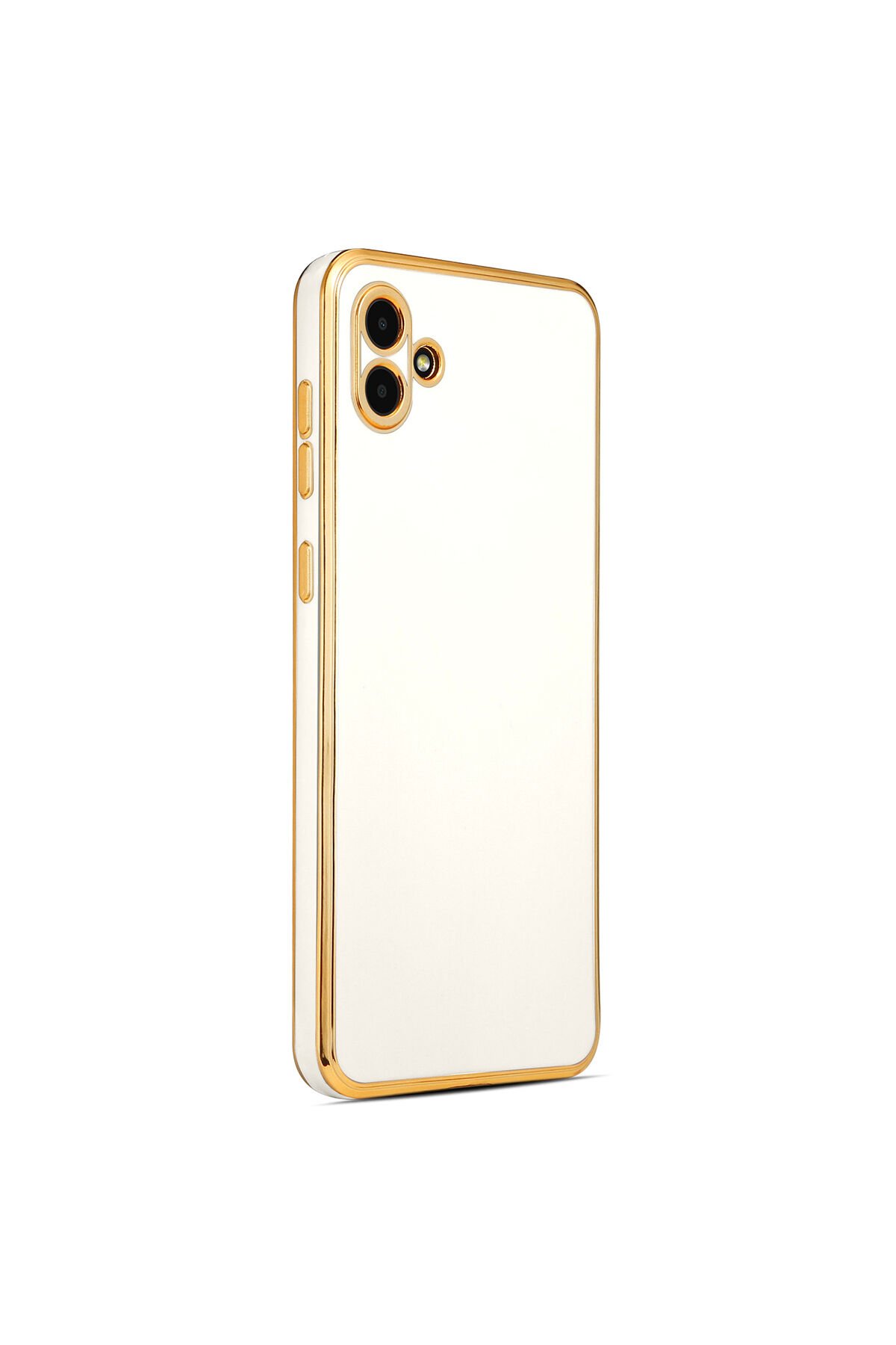 Galaxy A04 Kılıf BSAY Bark Kapak - Rose Gold Beyaz