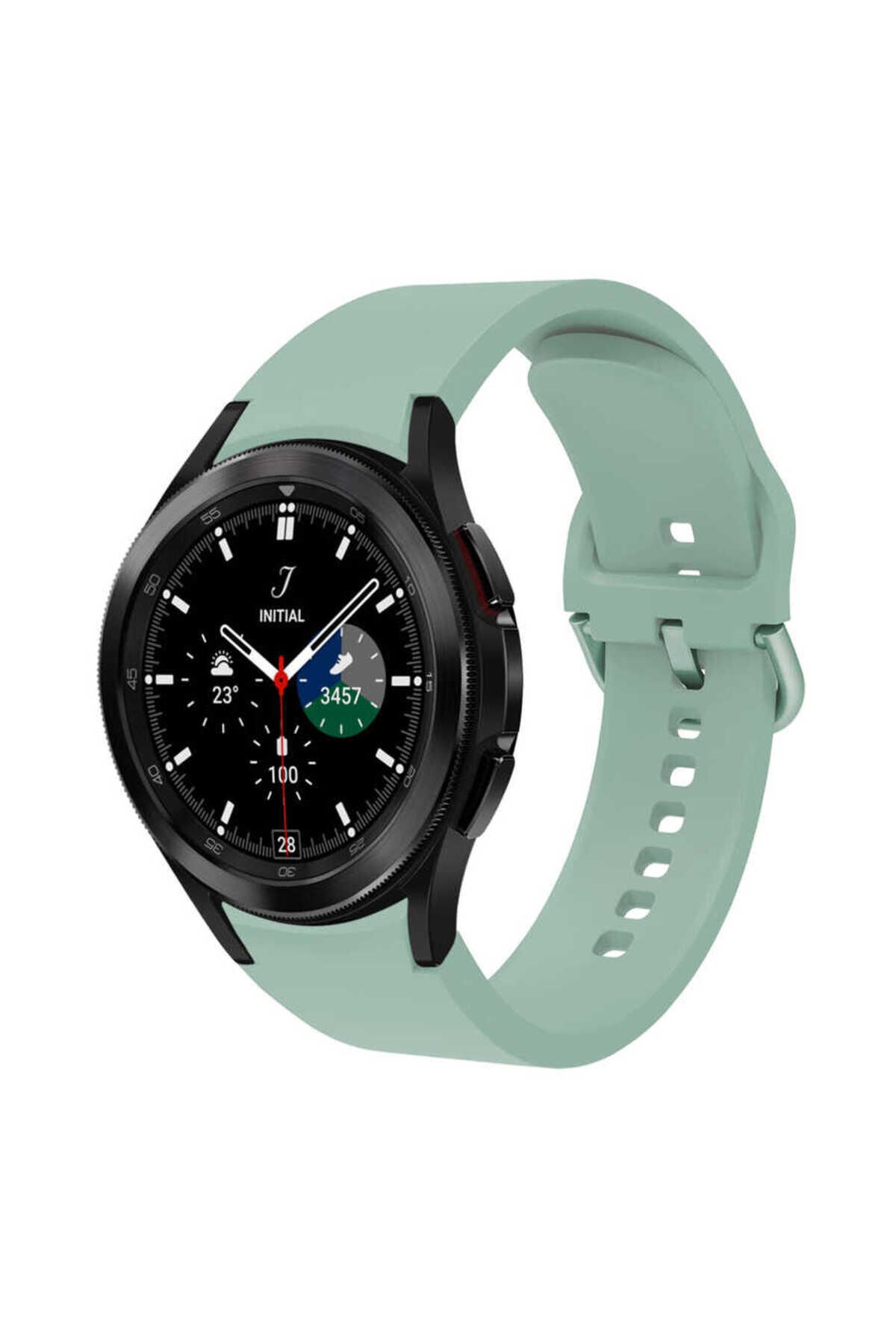 Galaxy Watch 4 Classic 42mm KRD-50 Uyumlu ASMA Kordon-Gri Gri