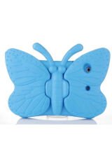 iPad Mini 4 BSAY Butterfly Standlı Tablet Kılıf - Pembe Koyu Turuncu