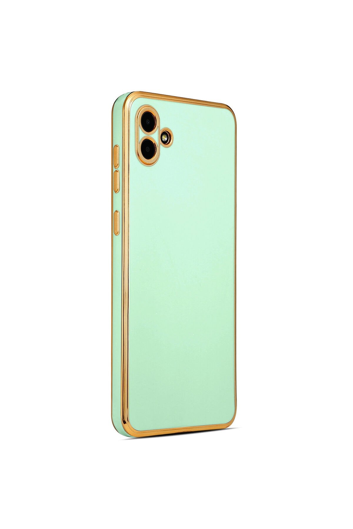 Galaxy A04 Kılıf BSAY Bark Kapak - Rose Gold Açık Yeşil