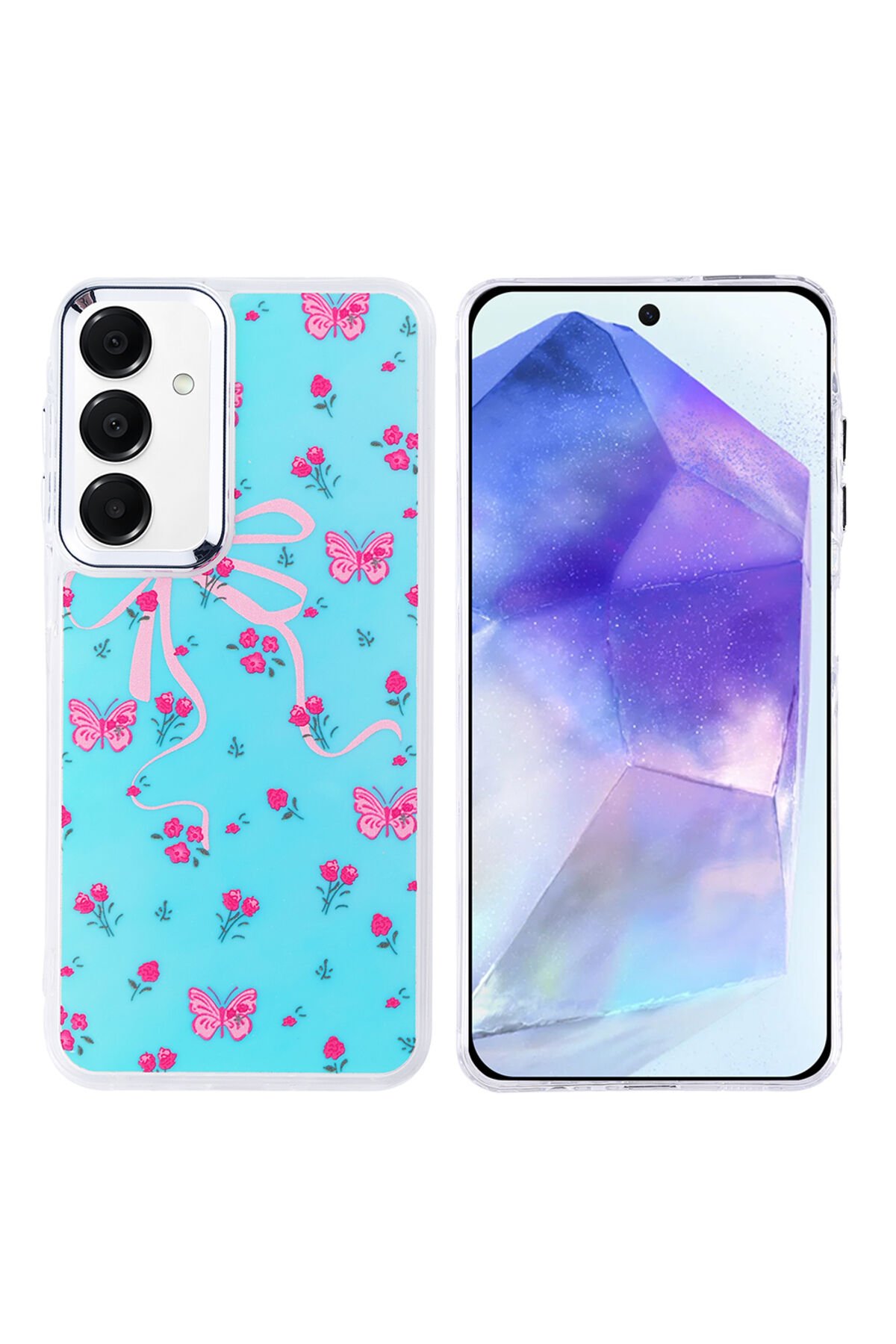 Galaxy A35 Kılıf Airbag Tasarımlı BSAY Hadra Kapak - Kelebek