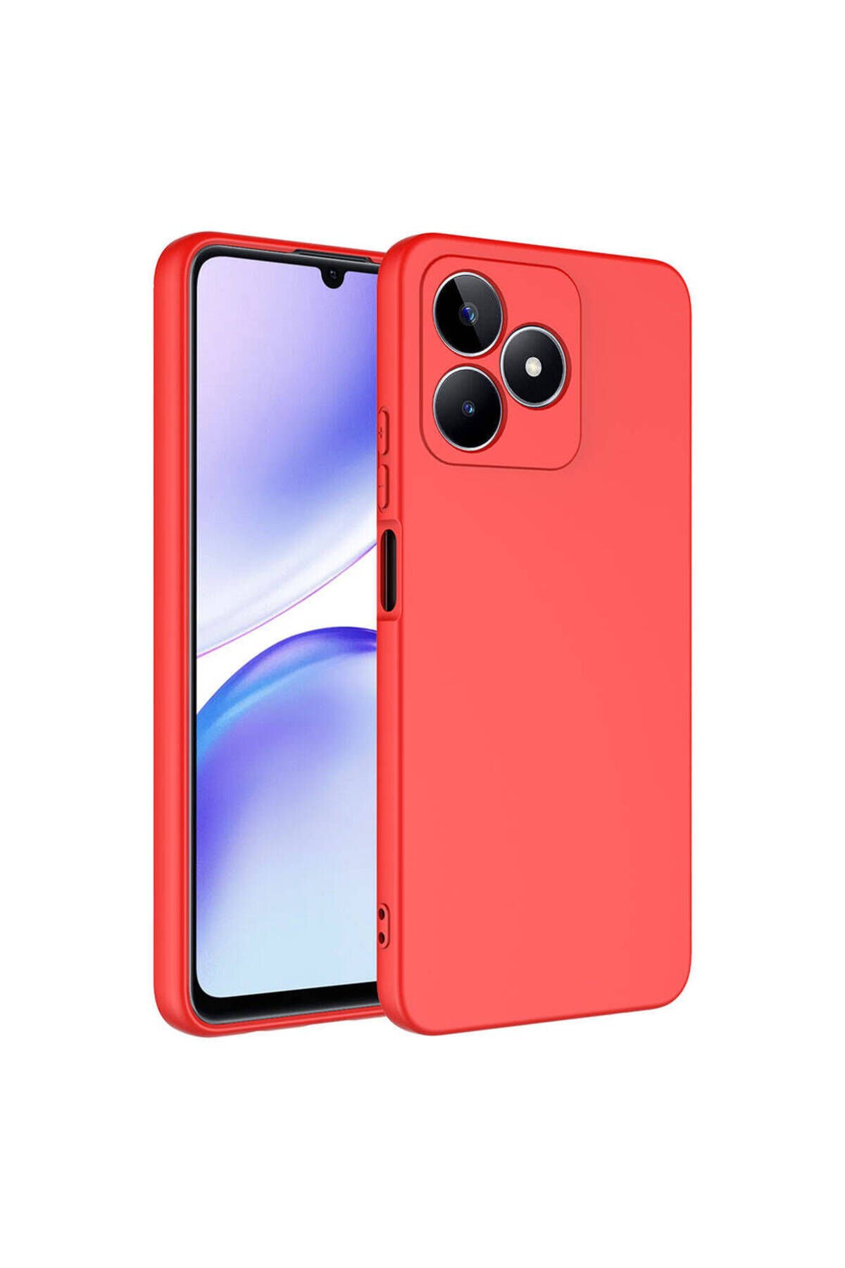Realme C53 Kılıf BSAY Mara Lansman Kapak - Siyah Kırmızı