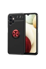 Galaxy A13 4G Kılıf GZST Ravel Silikon Kapak - Siyah-Kırmızı Siyah-Kırmızı