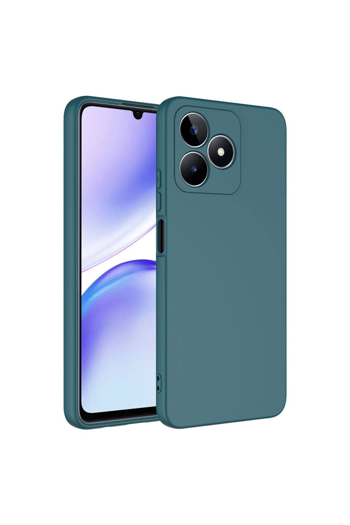Realme C53 Kılıf BSAY Mara Lansman Kapak - Siyah Koyu Yeşil
