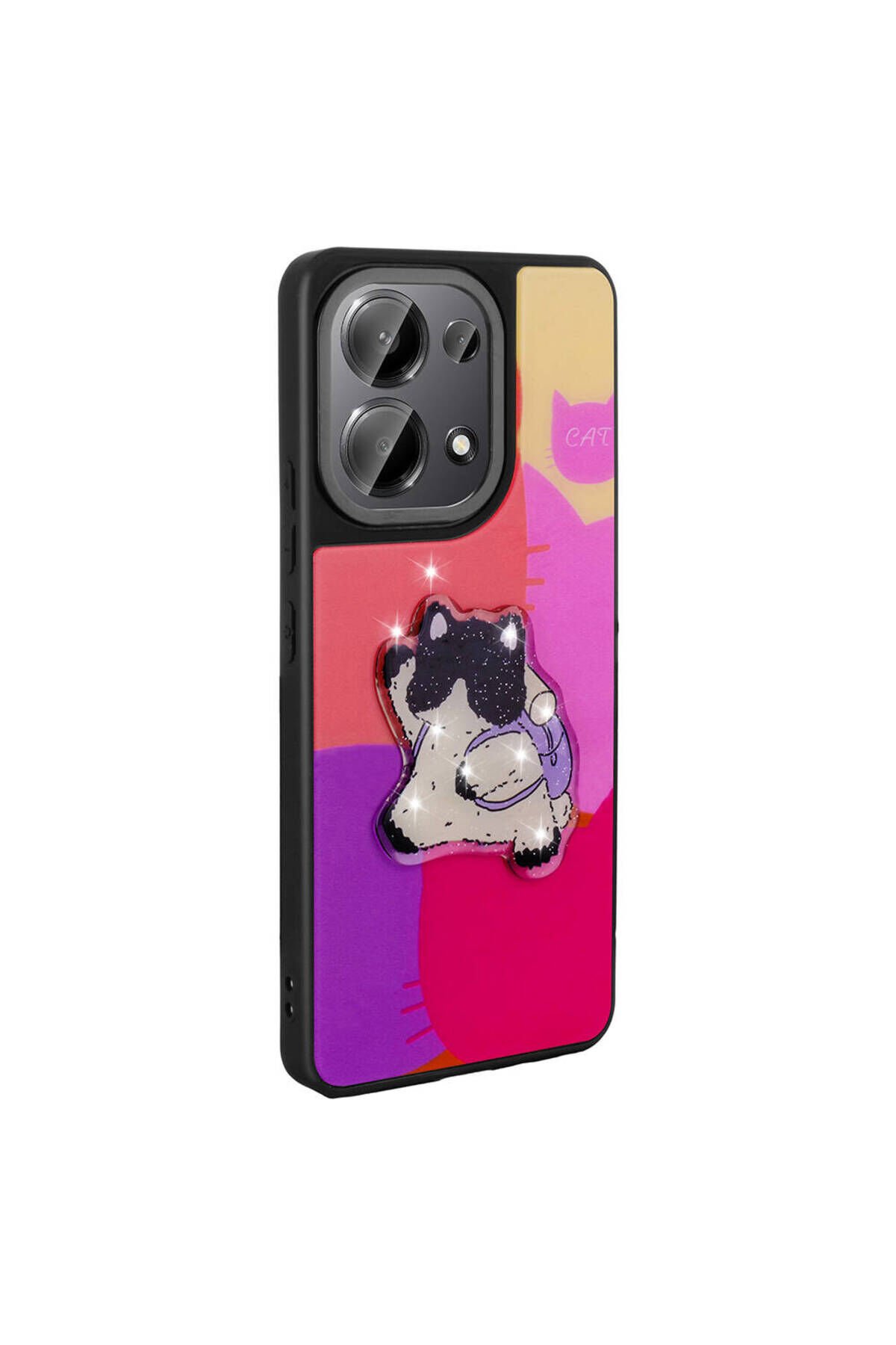 Poco M6 Pro 4G Kılıf Parlayan Kabartmalı İkonik Figürlü SBT Amas Silikon Kapak - Mor Mor