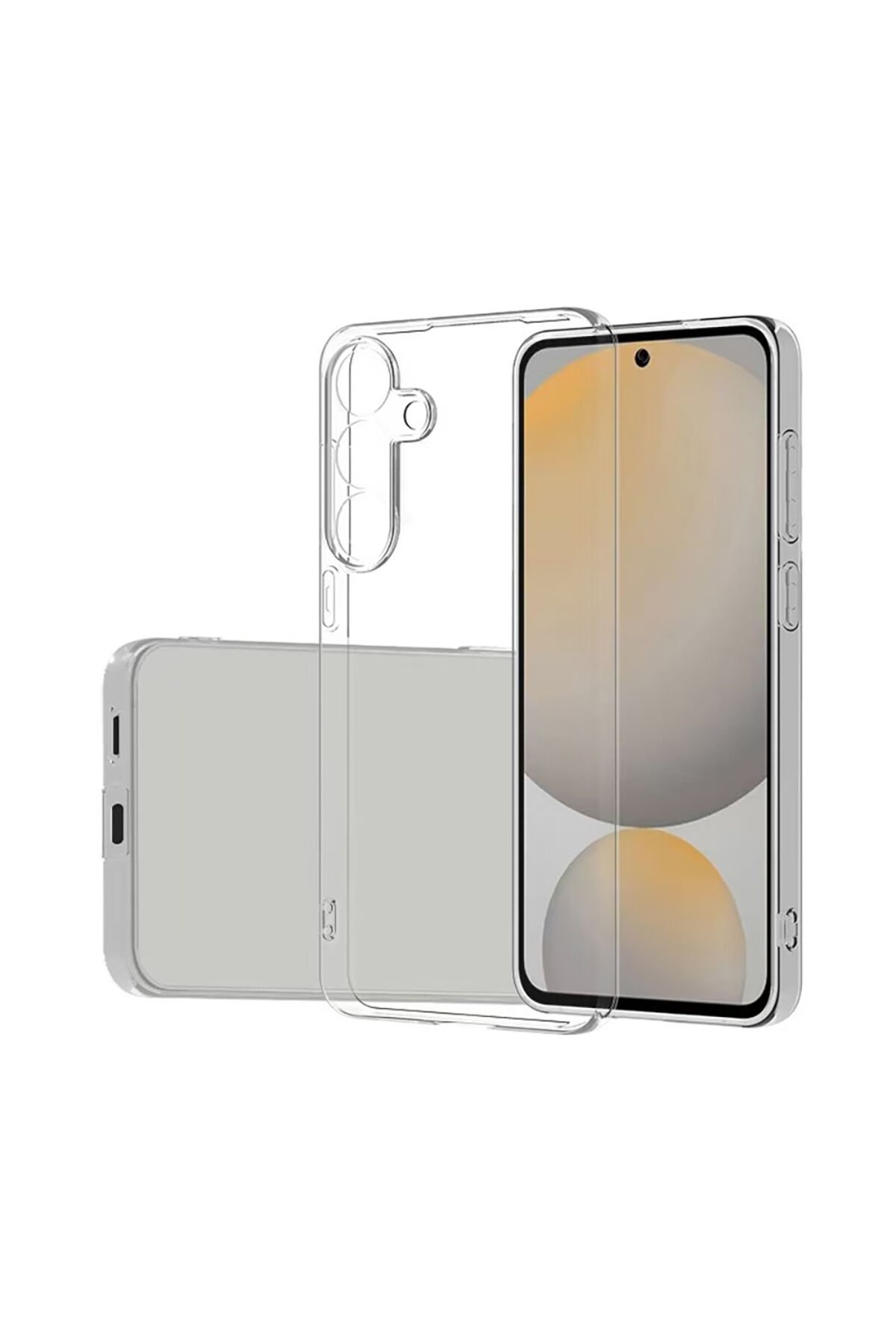 Galaxy S25 FE Kılıf JoieCreatif Süper Silikon Kapak - Şeffaf Şeffaf