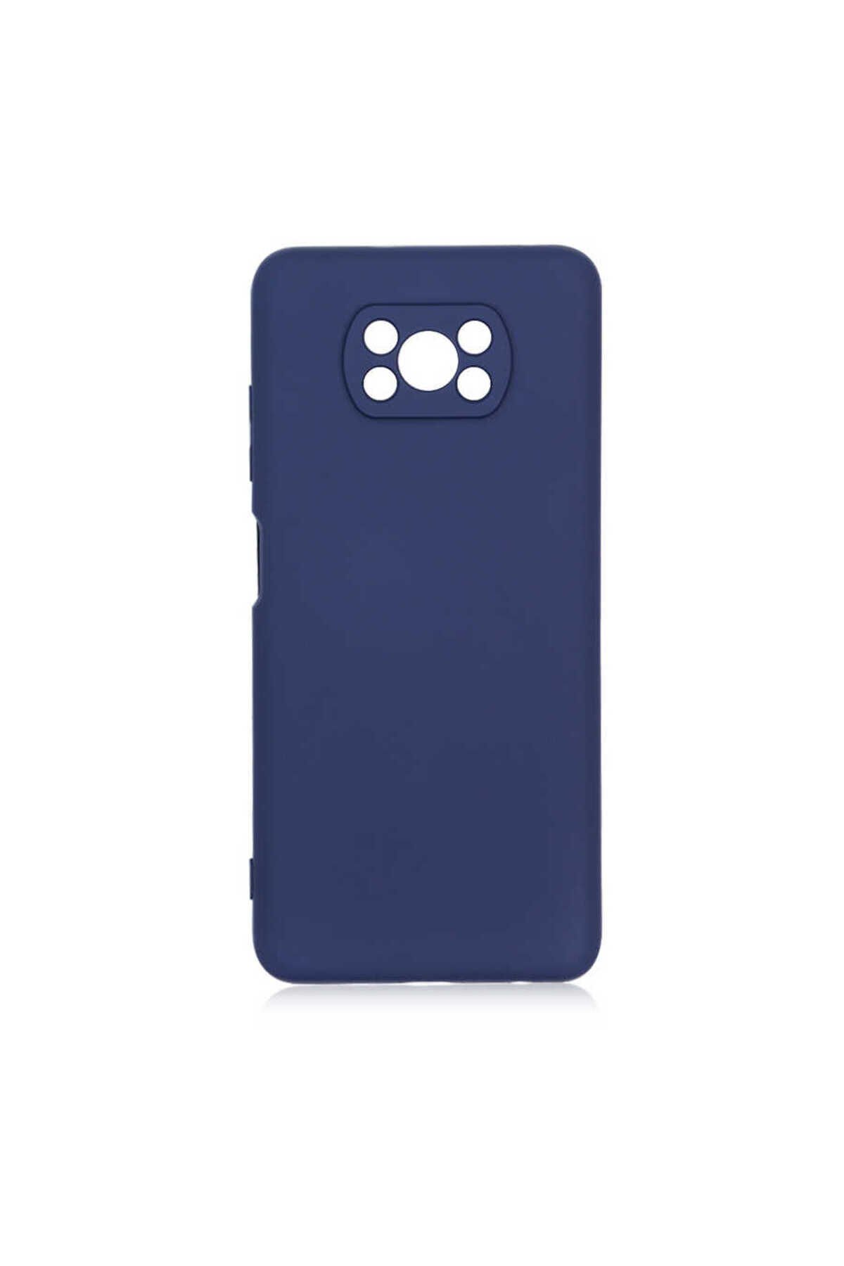 Poco X3 Kılıf NXAR Mara Lansman Kapak - Lacivert Lacivert