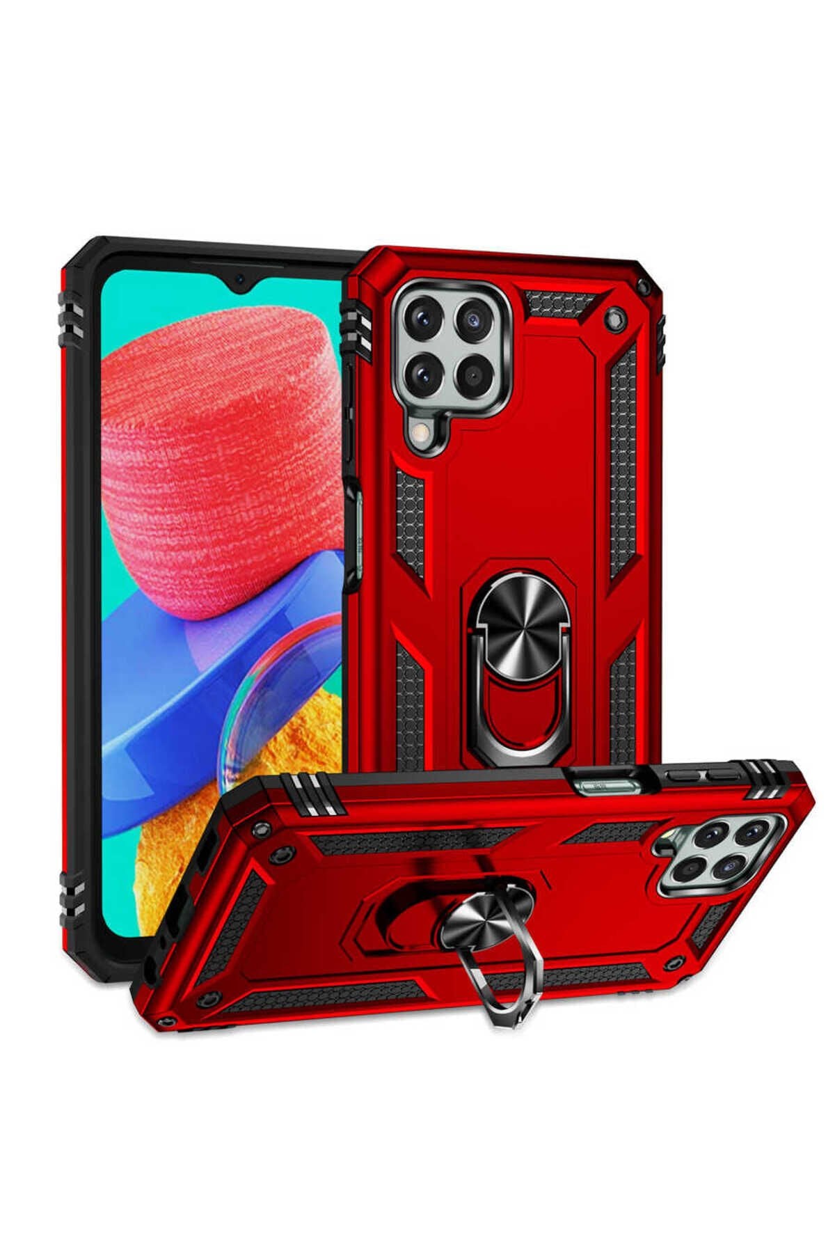 Galaxy M33 Kılıf BSAY Vega Kapak - Mavi Kırmızı