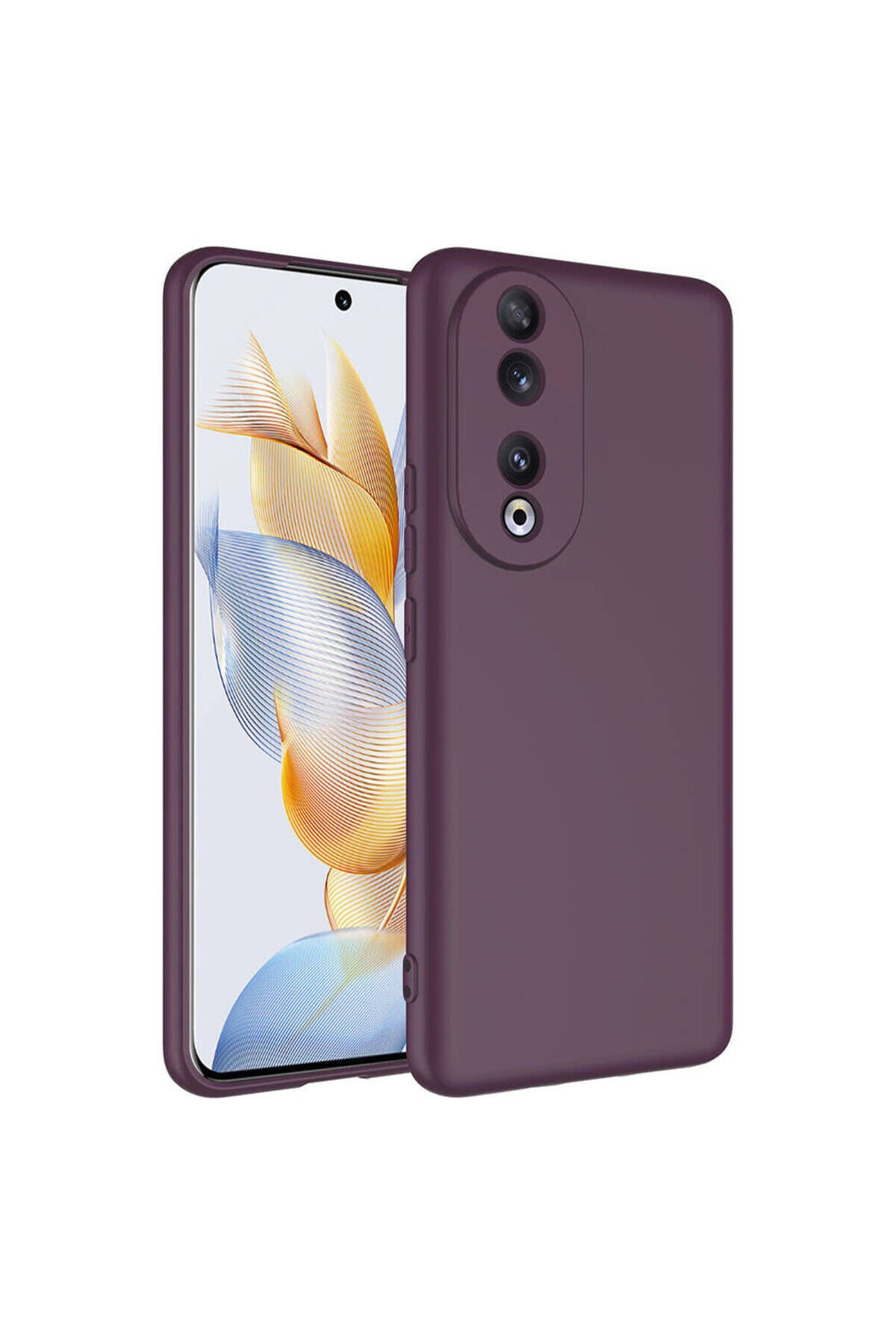 Honor 90 Kılıf BSAY Mara Lansman Kapak - Pembe Mürdüm