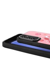 Galaxy A35 Kılıf Parlayan Kabartmalı İkonik Figürlü NXAR Amas Silikon Kapak - Pembe