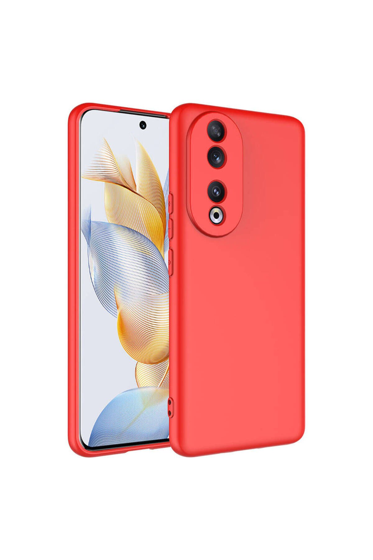 Honor 90 Kılıf BSAY Mara Lansman Kapak - Pembe Kırmızı