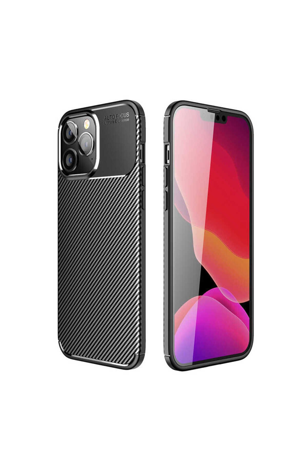 iPhone 14 Pro Max Uyumlu BSAY Negro Silikon Kılıf-Siyah