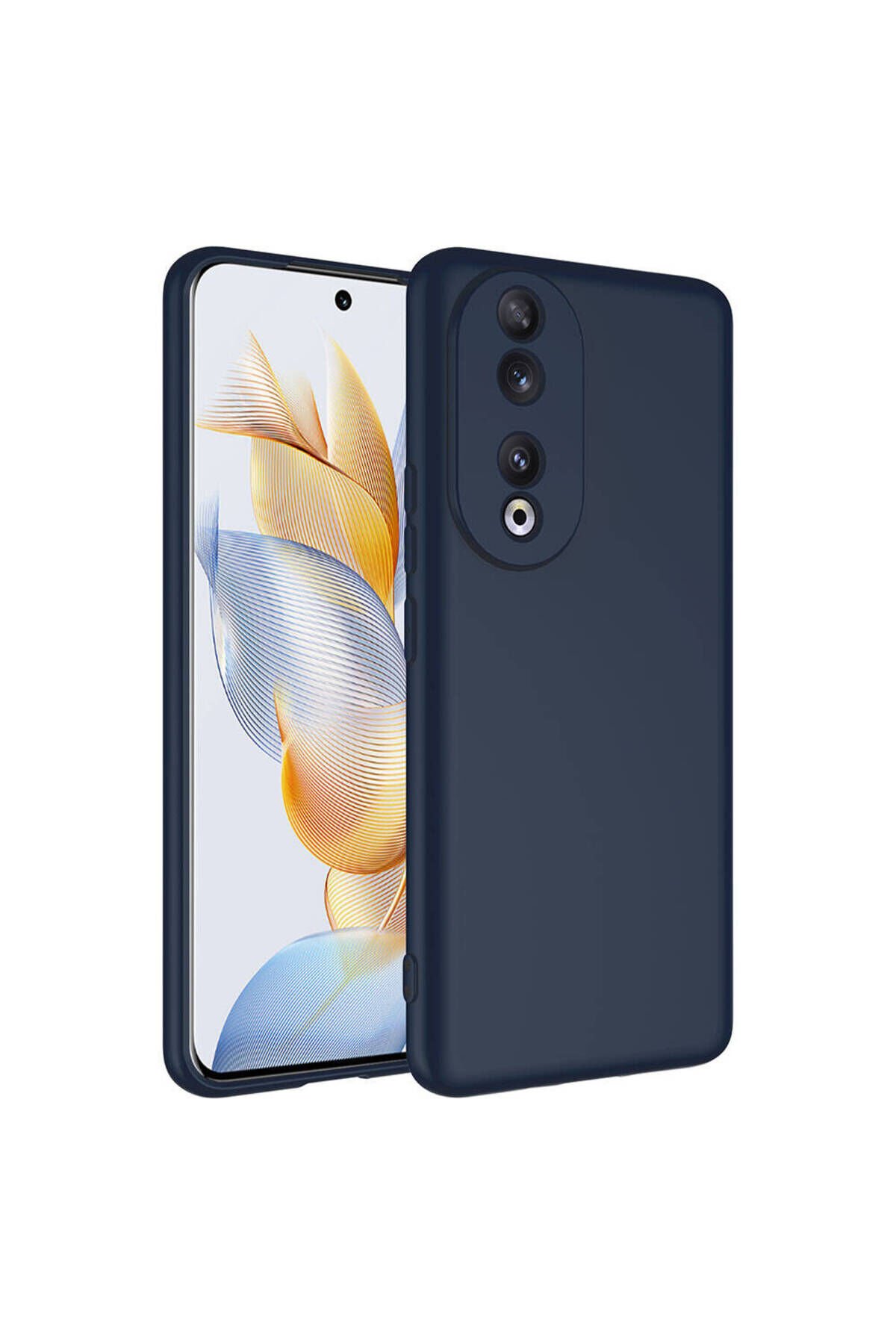 Honor 90 Kılıf BSAY Mara Lansman Kapak - Pembe Lacivert