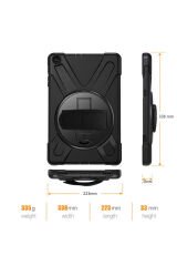 iPad Mini 2-3 BSAY Defender Tablet Silikon - Siyah Siyah