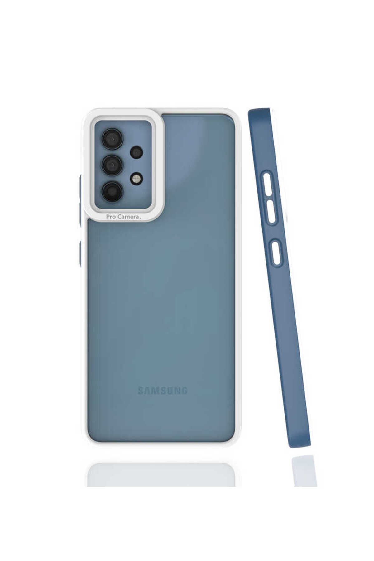 Galaxy A32 4G Kılıf BSAY Mima Kapak - Koyu Yeşil Lacivert