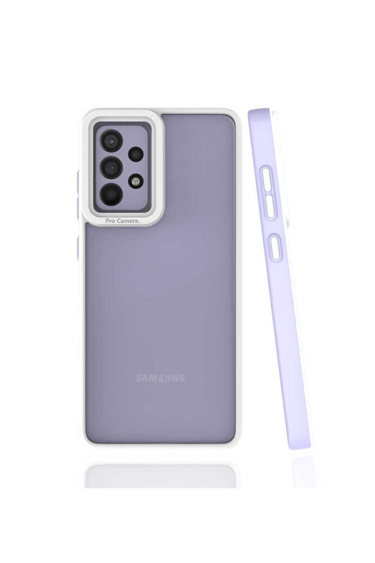 Galaxy A52 Kılıf BSAY Mima Kapak - Lacivert Lila