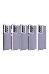 Galaxy A52 Kılıf BSAY Mima Kapak - Lacivert Lila