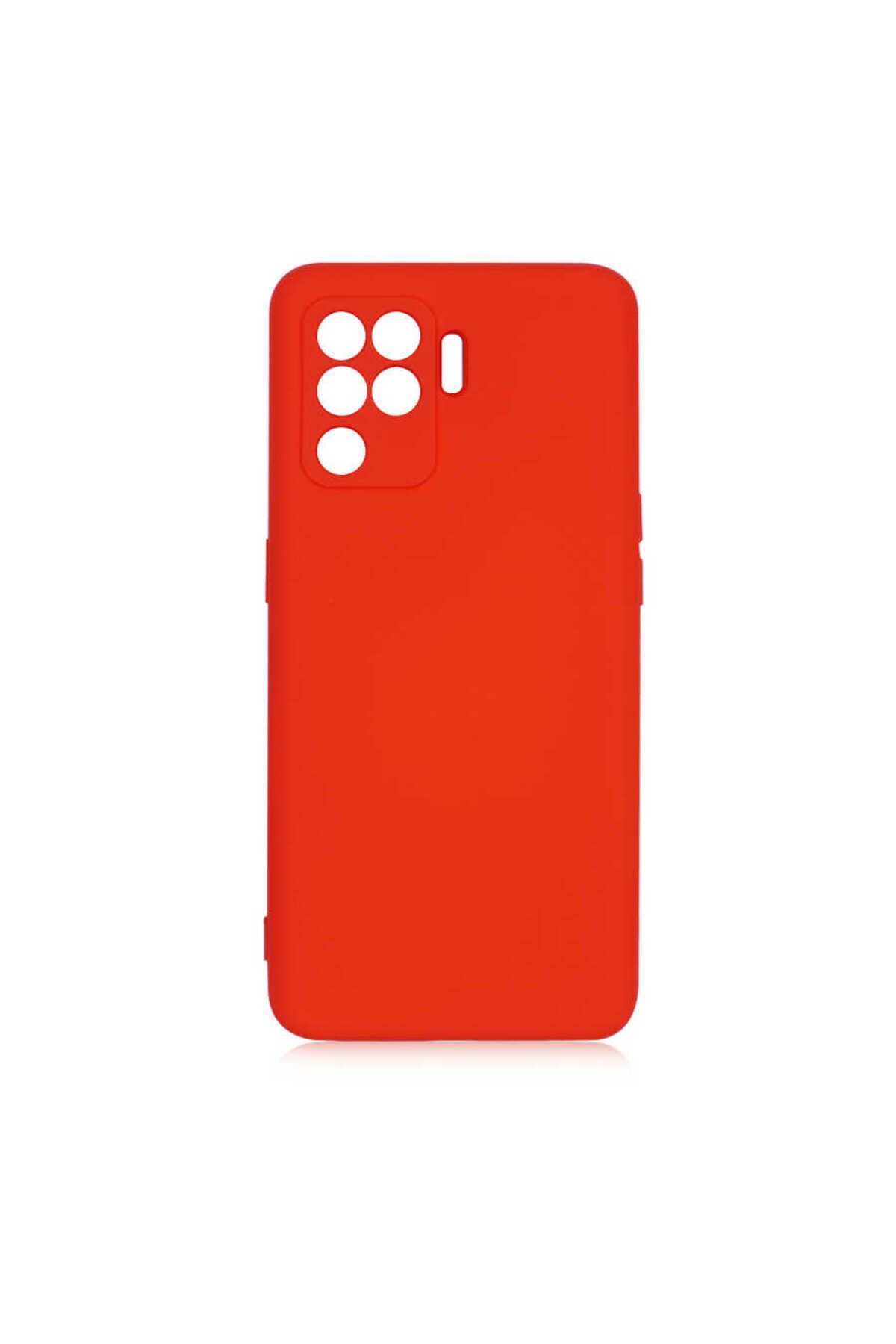 Reno 5 Lite Kılıf BSAY Mara Lansman Kapak - Kırmızı Kırmızı