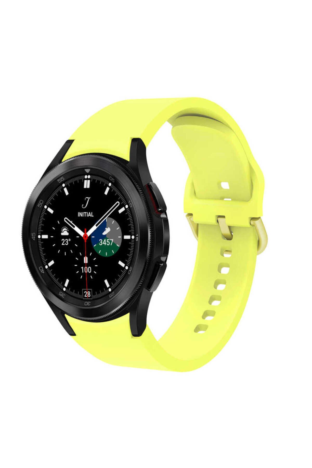 Galaxy Watch 4 40mm KRD-50 Uyumlu EFR Kordon-Sarı Sarı