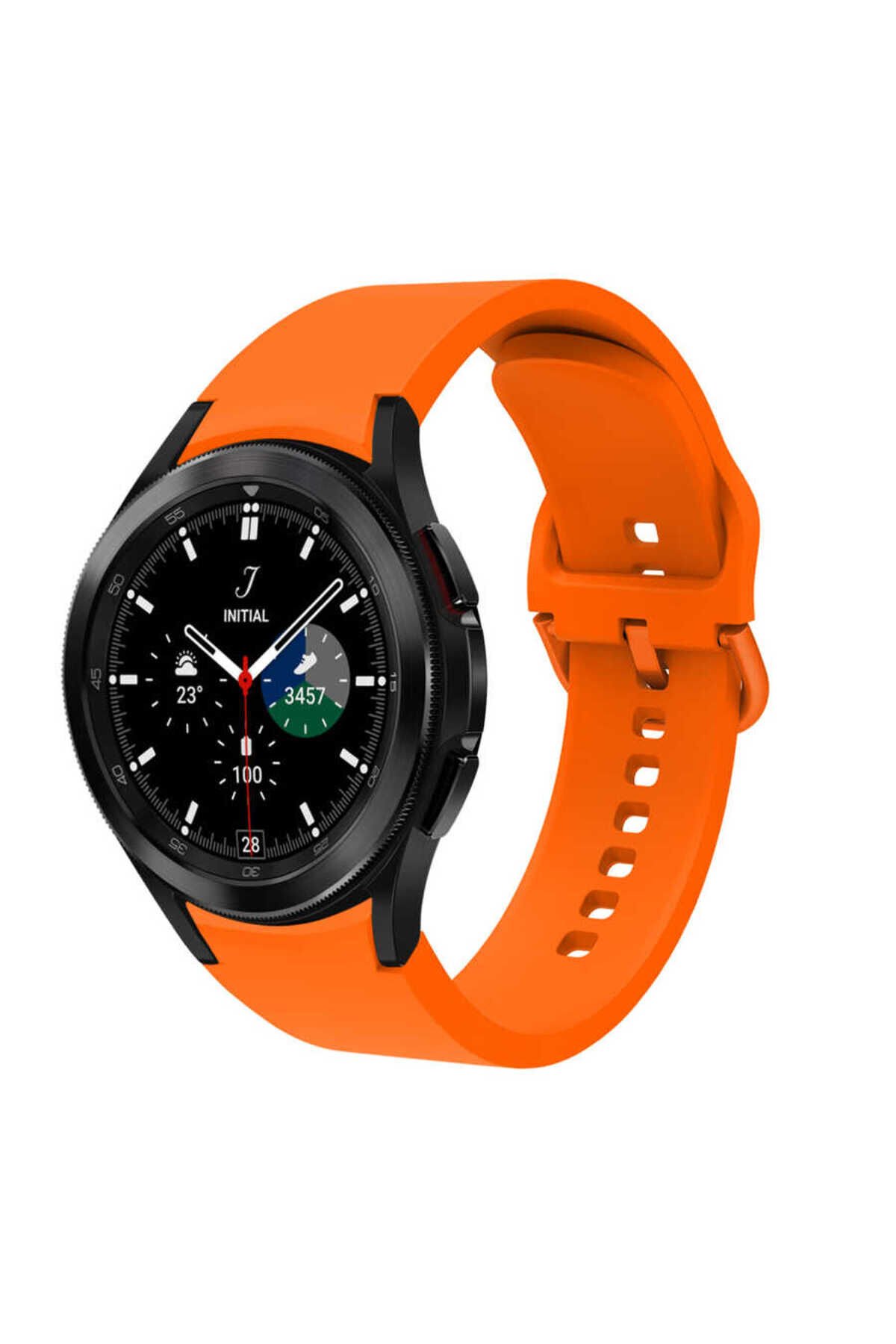 Galaxy Watch 4 40mm KRD-50 Uyumlu EFR Kordon-Sarı Sarı
