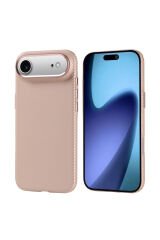 iPhone 17 Air Kılıf M-safe Şarj Özellikli Karbon Fiber Görünümlü BSAY Nekst Kapak - Gold Kırmızı