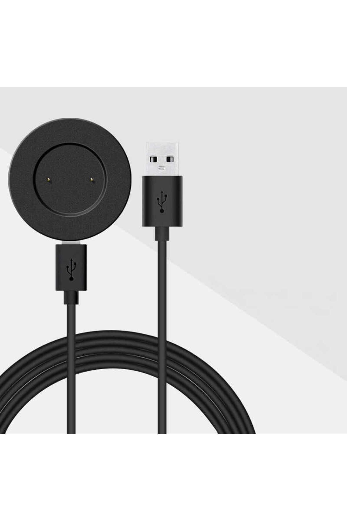 Siyah Huawei GT2 46mm Usb Şarj Kablosu-BSAY Siyah