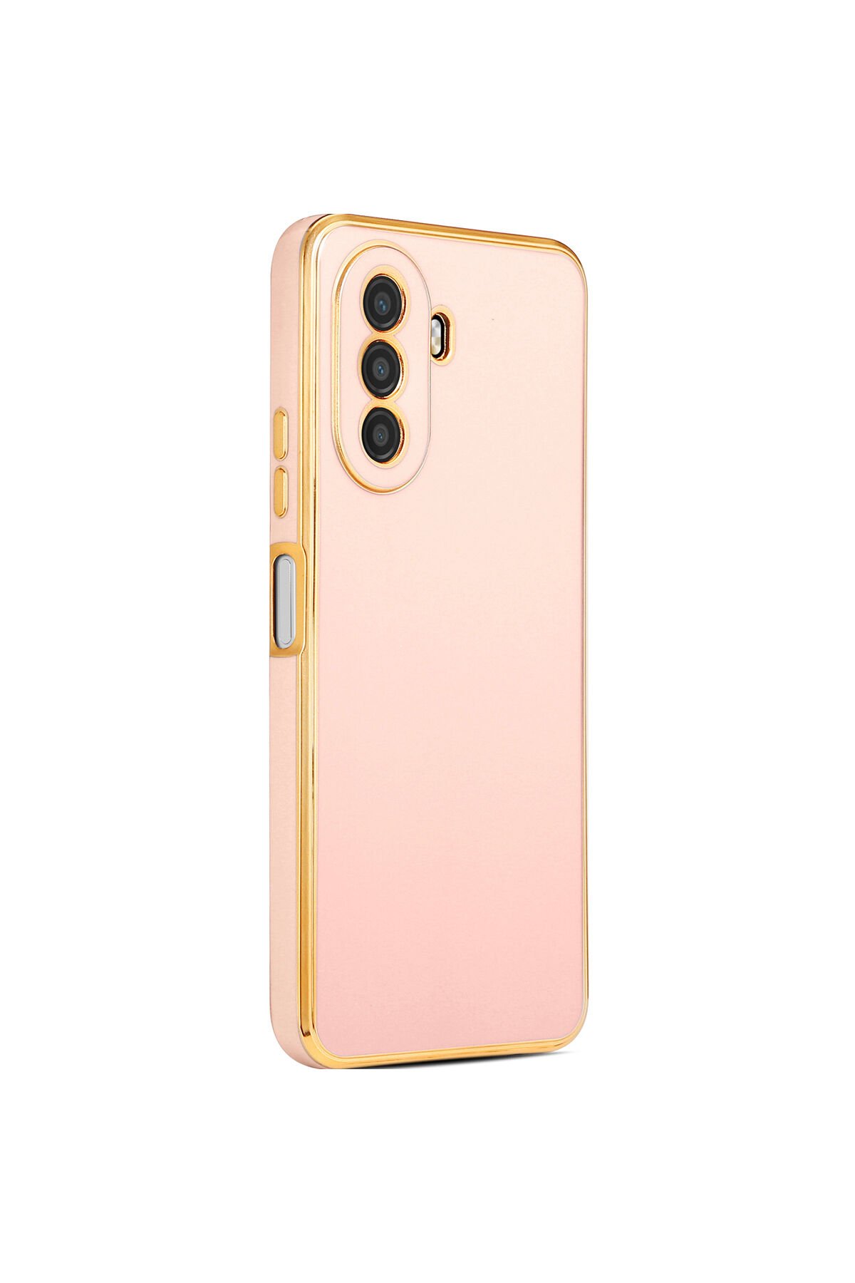 Huawei Nova Y70 Kılıf BSAY Bark Kapak - Açık Yeşil Rose Gold