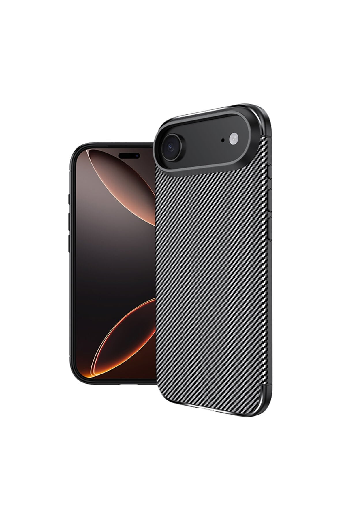 iPhone 17 Air Kılıf GZST Negro Silikon Kapak - Siyah Siyah