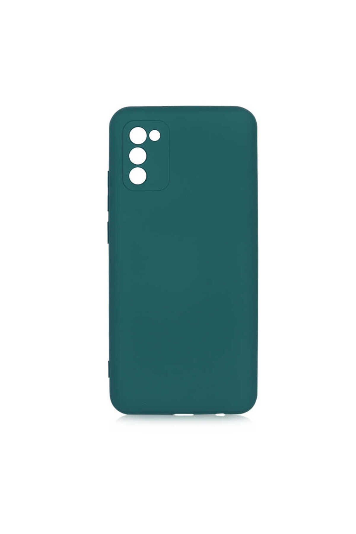 Galaxy A02S Kılıf BSAY Mara Lansman Kapak - Turuncu Koyu Yeşil