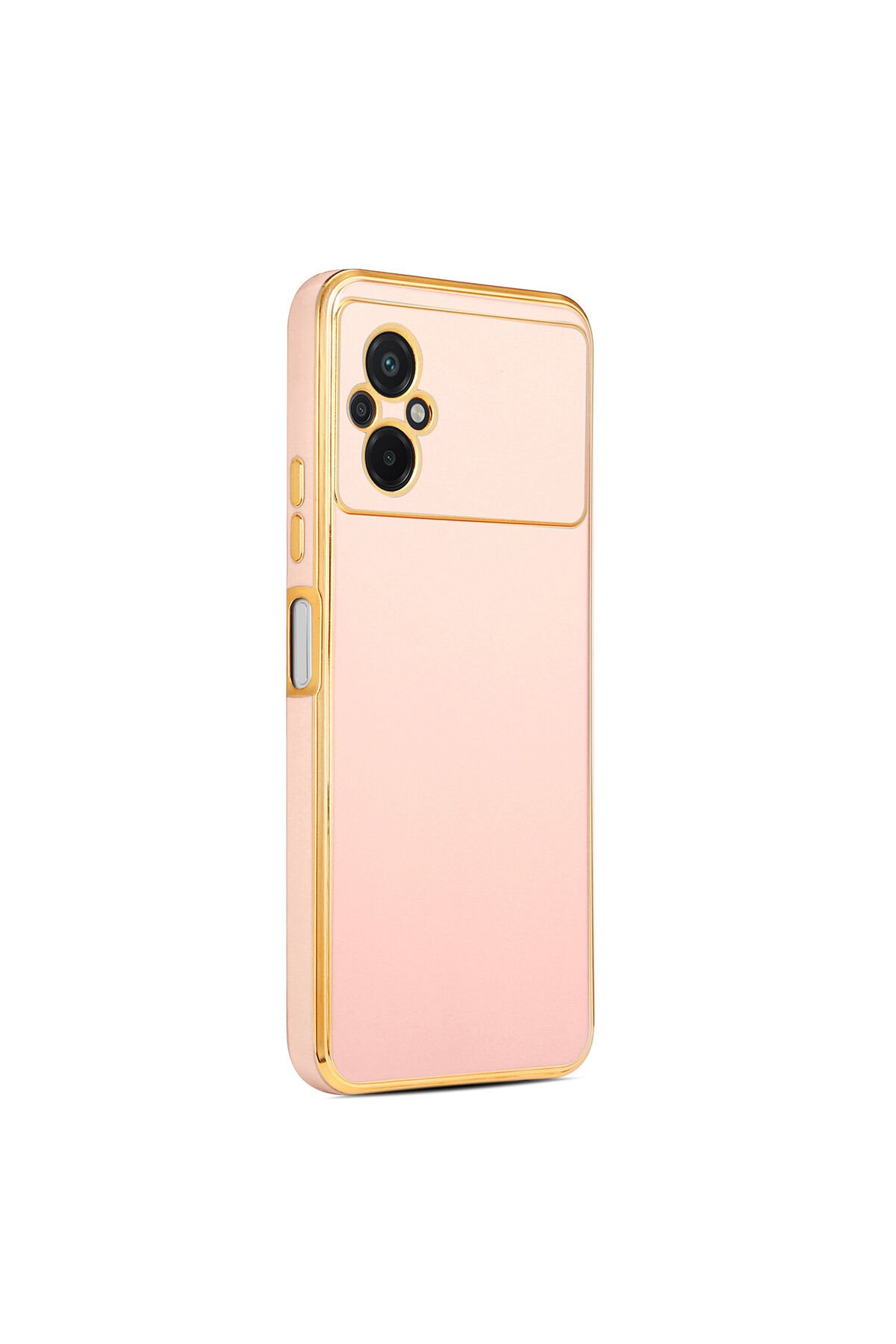 Poco M5 Kılıf BSAY Bark Kapak - Mavi Açık Rose Gold