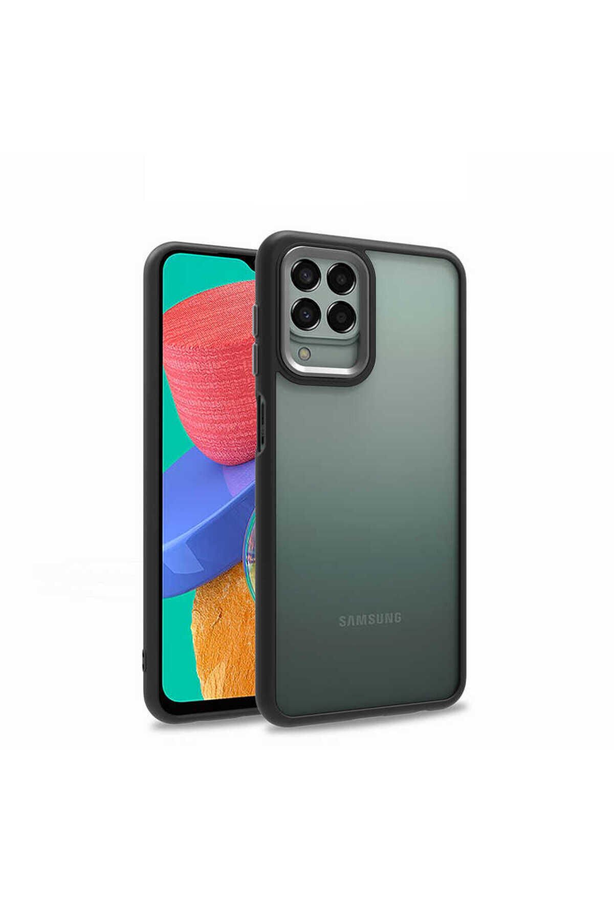 Galaxy M33 Kılıf BSAY Flora Kapak - Lila Kırmızı