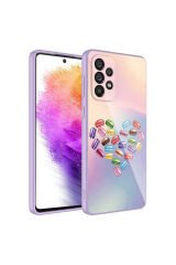 Galaxy A33 5G Kılıf Kamera Korumalı Desenli Sert Silikon BSAY Epoksi Kapak - NO7
