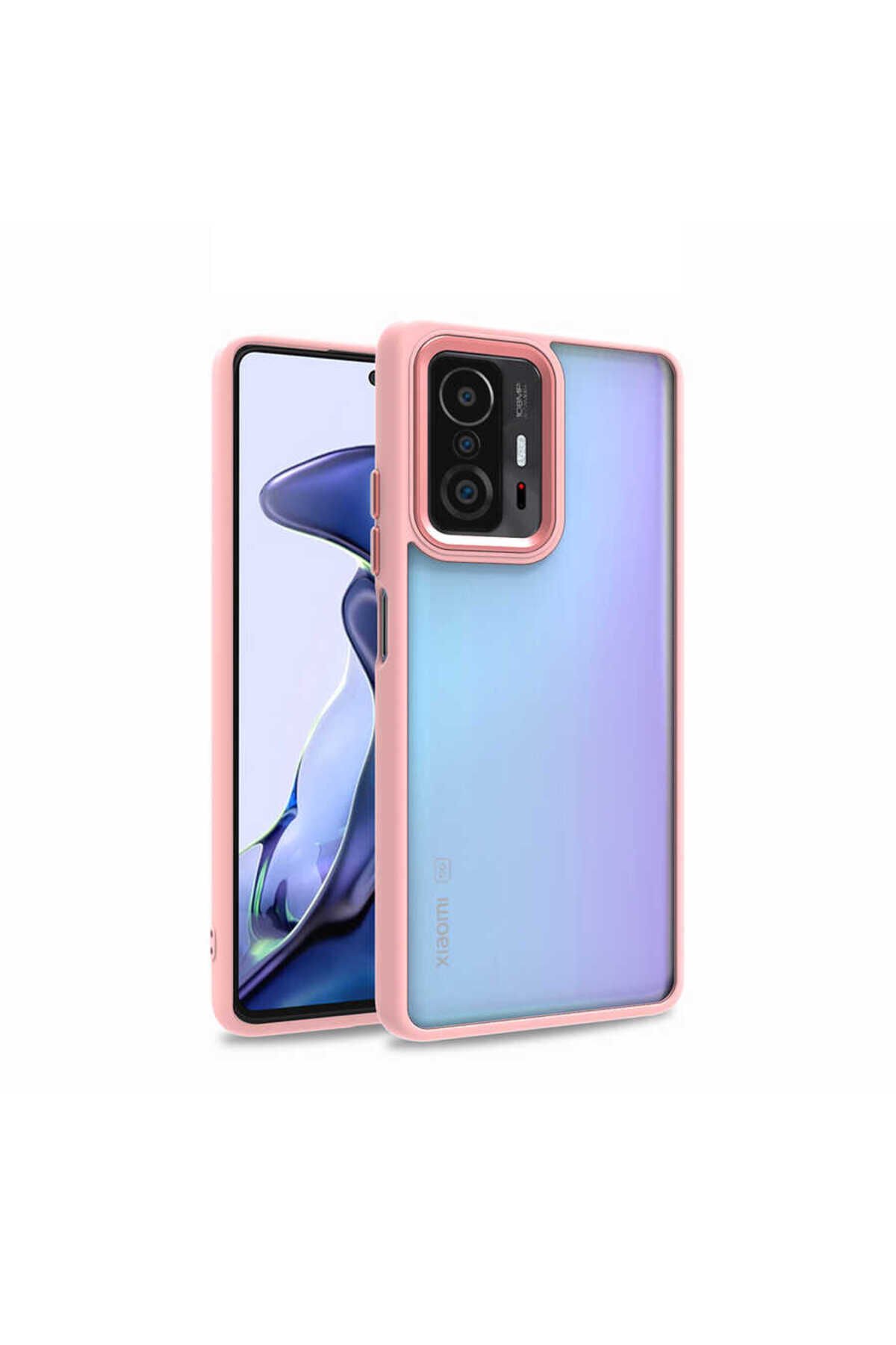 Mi 11T 5G Kılıf ASMA Flora Kapak - Rose Gold Rose Gold