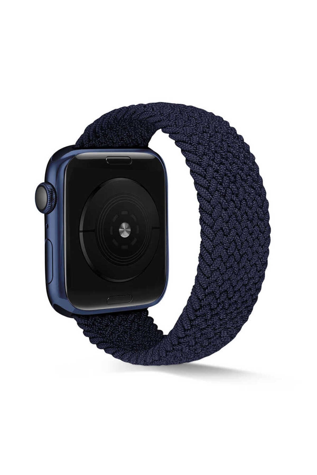 Watch Ultra 49mm Kordon Uyumlu KRD-38 Medium Strap Kayış BSAY- Koyu Yeşil Lacivert
