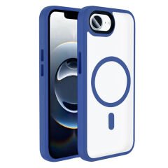iPhone 16E Kılıf Mat Arka Yüzey Wireless Şarj Özellikli Zore Flet M-safe Kılıf