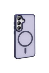 Galaxy S25 FE Kılıf M-safe Şarj Özellikli Mat Arka Yüzey TKDW Sio Kapak - Gri Gri