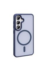 Galaxy S25 FE Kılıf M-safe Şarj Özellikli Mat Arka Yüzey TKDW Sio Kapak - Gri Gri