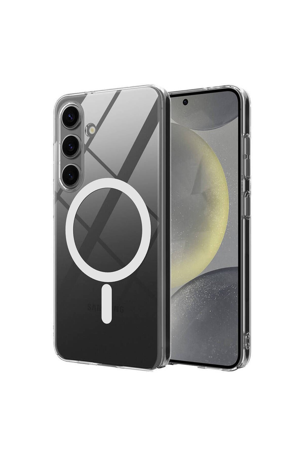 Galaxy S24 FE Kılıf Kamera Korumalı M-safe Sert PC NXAR Porto Kapak - Şeffaf Şeffaf